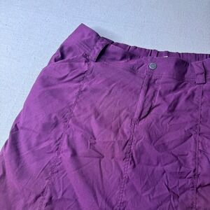Duluth Trading Co Hiking Skort Built-In Shorts Plum Active Women's 14